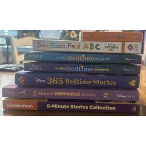 Disney & Nickelodeon Kids Storybook Bundle – 7 Books – Bedtime & Educational